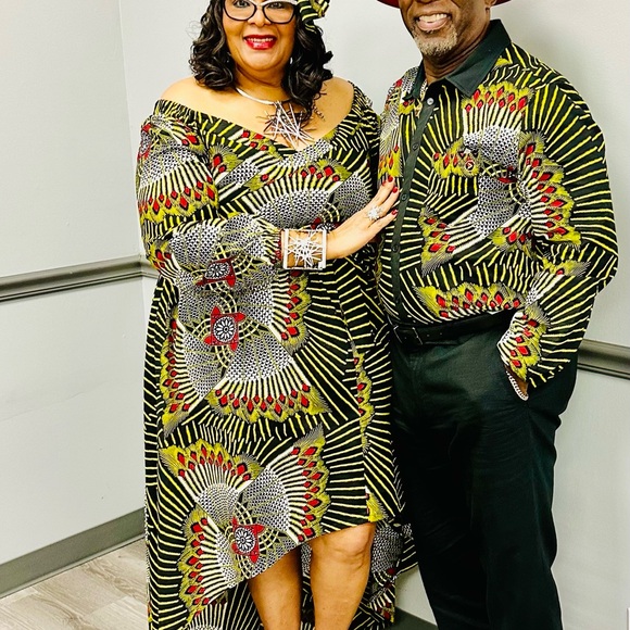 D’IYANU DRESS/MATCHING HEAD-WRAP - Picture 2 of 4